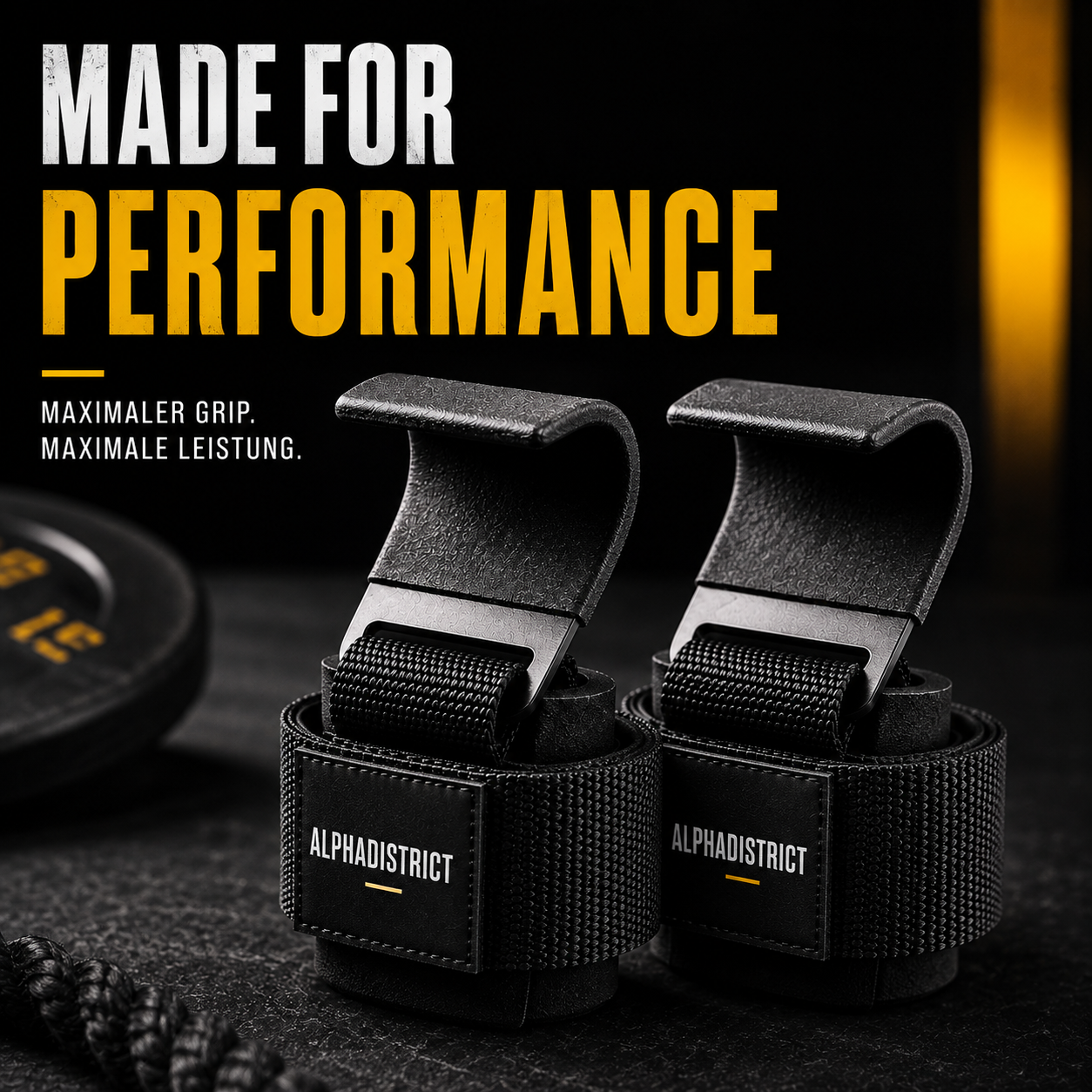 AlphaDistrict Lifting Straps