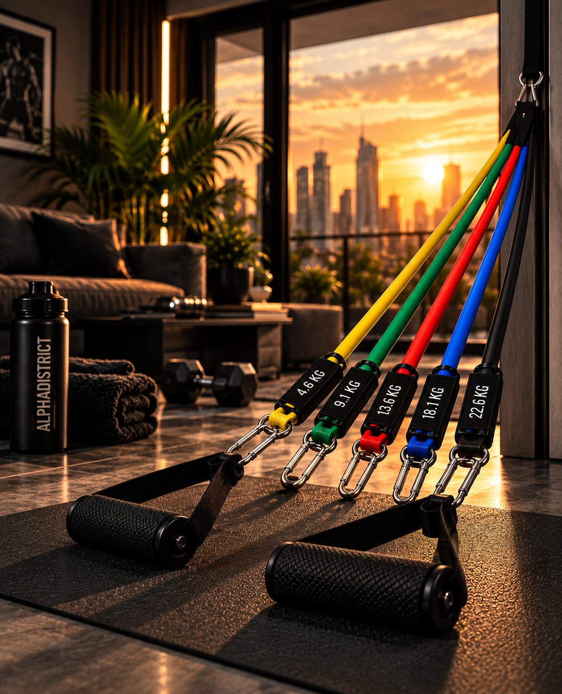 Bizeps Curl mit dem ALPHADISTRICT Resistance Bands Set