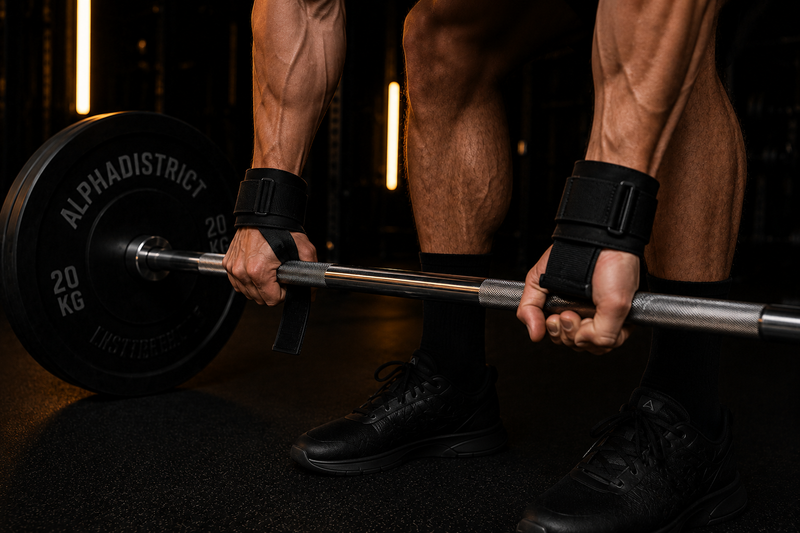 Deadlift-Griff mit ALPHADISTRICT Lifting Straps