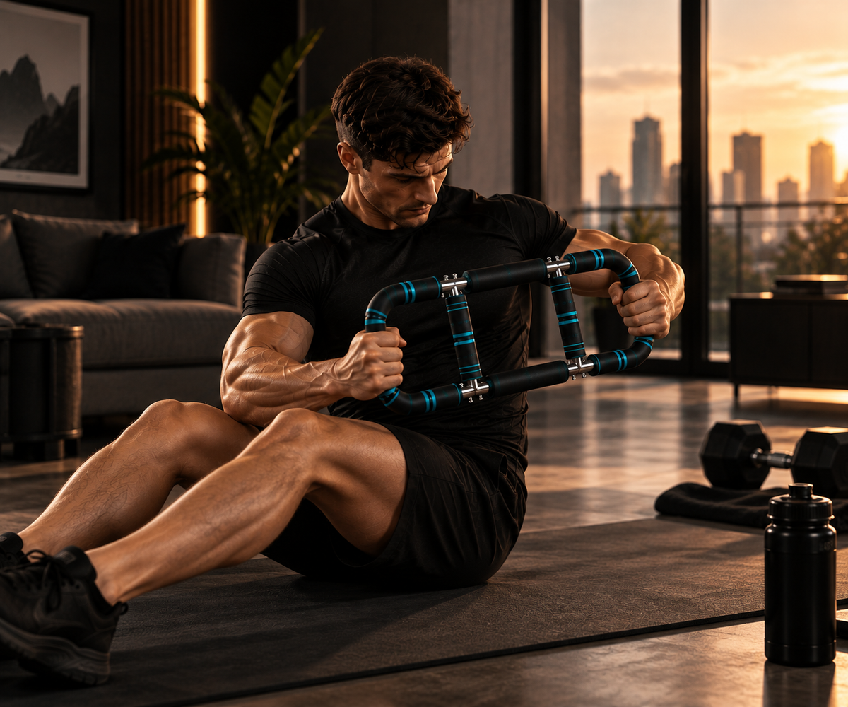 Platzsparendes Home Workout mit dem ALPHADISTRICT Power Twister